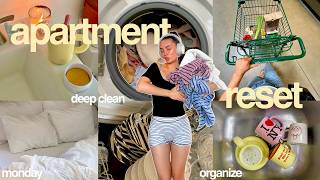 WHOLE APARTMENT RESET | deep cleaning, organizing + getting everything done!