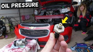 OIL PRESSURE SWITCH SENSOR LOCATION REPLACEMENT CHEVROLET CRUZE CHEVY SONIC