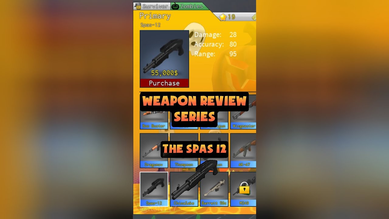 Weapon Review - SPAS 12 [Roblox Ready 2 Die / R2D]