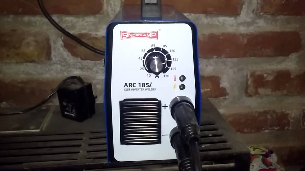 Soldadura inverter sincrolamp. 185 amp - YouTube