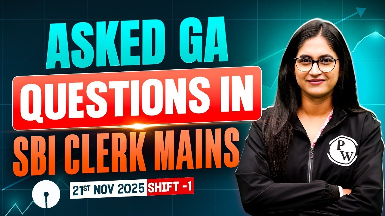 SBI Clerk Mains Analysis 2025 | GA Asked Questions in SBI Clerk Mains 2025 | SBI Clerk Mains GA