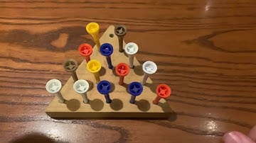How to Solve the Triangle Peg Puzzle at Cracker Barrel (Notice the Starting Position!)