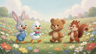 Benny the Bear Learns to Share 🧸🌈 | Kids Cartoon Story | Sharing Is Caring