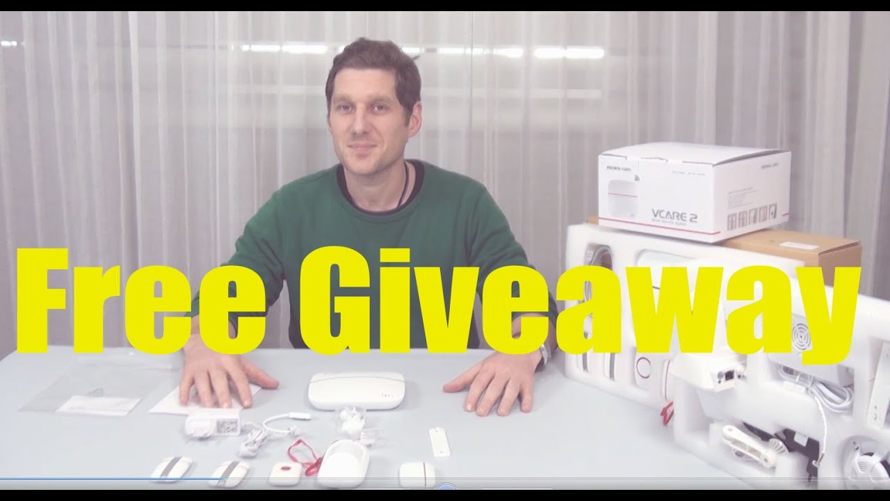 Free Giveaway - Vcare Smart Home Security System (Closed)! - YouTube