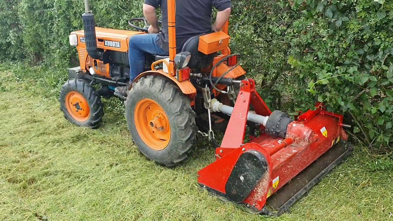 Kubota flail mowing YouTube
