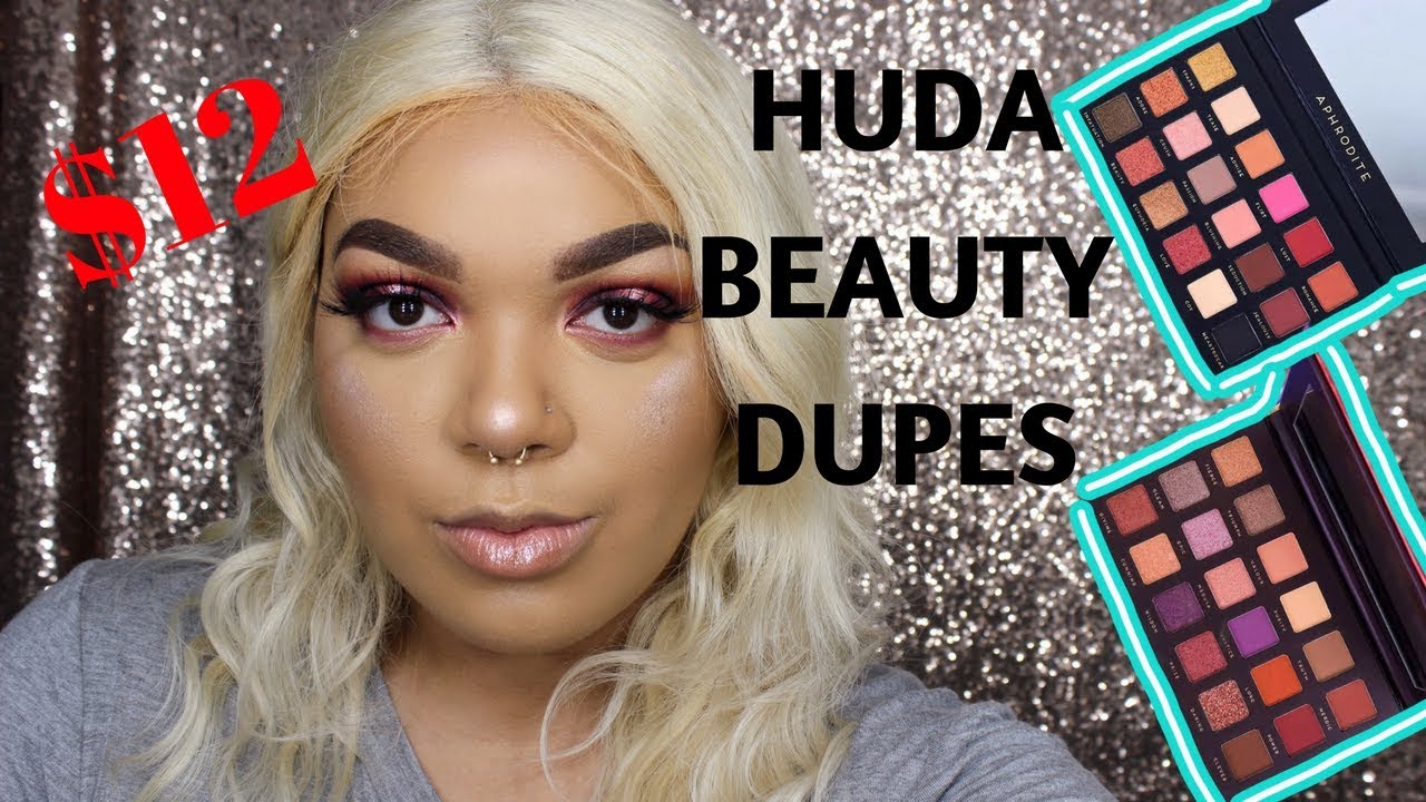 HUDA BEAUTY Desert Dusk & Rose Gold Dupes + Swatches