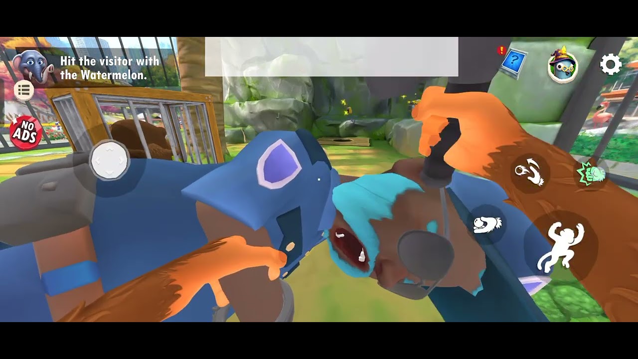 I Am Monkey funny gameplay 🤣|| fighting visitors🤣|| full gameplay.