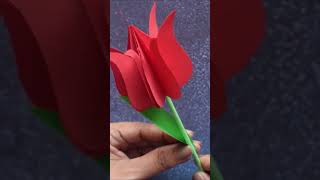 DIY Paper Tulip🌷| Easy Mothers Day Flower Bouquet | Tulip Flower Craft #ytshorts #tulip #paperflower