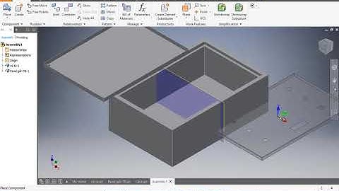 Vẽ tủ điện 600x400 trên INVENTOR