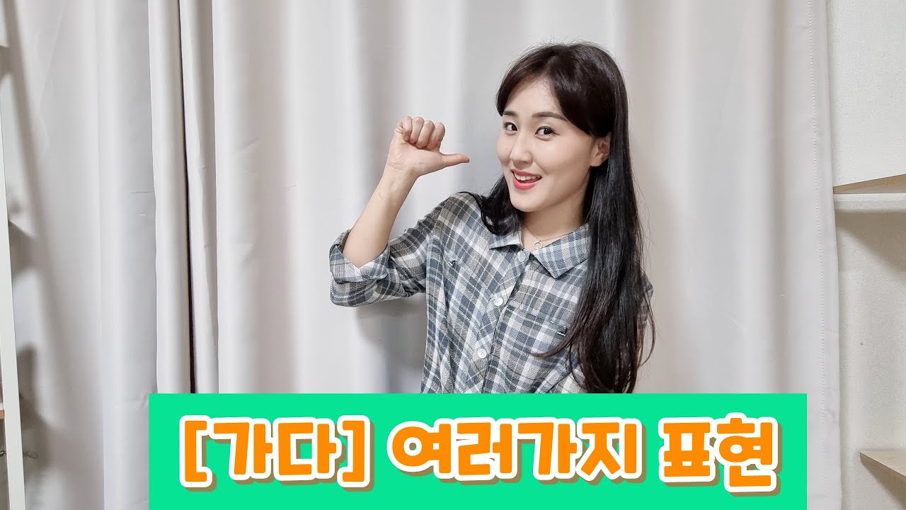 기초수어[가다] 여러가지 표현 익히기