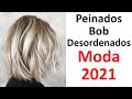 Peinados Bob Desordenados. Los Cortes De Pelo Más Modernos 2021