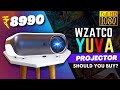 Best Budget FHD Projector Under 10K⚡️WZATCO YUVA Full HD Projector Unboxing &amp; Review 2023