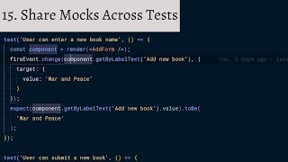 15 Shared Mocks