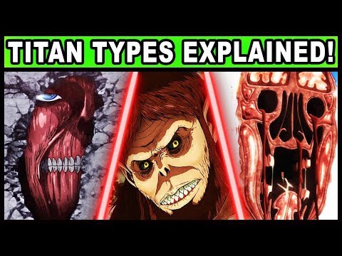 Every Type of Titan Explained! (Attack on Titan / Shigeki no Kyojin Rod Reiss and All Titan Types)