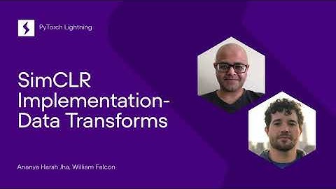 SimCLR implementations - Data Transforms