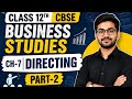 Class 12th cbse business studies chapter-7 directing part-2 by Vinayak Malik.
