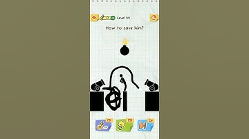 #Draw 2 Save:Stick Man Puzzles  Level 99 Answer very easy tips#