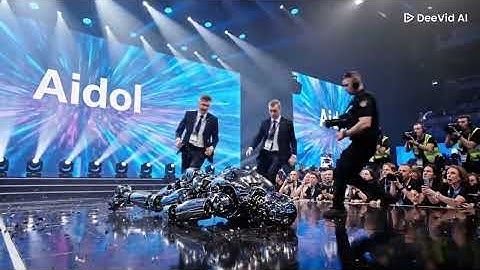 Viral Moment Tech Event Shock: Advanced AI Robot Falls Mid-Presentation Russia First Ai Robot