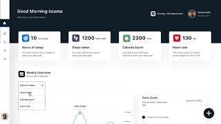 Health monitor web app design screenshot 3