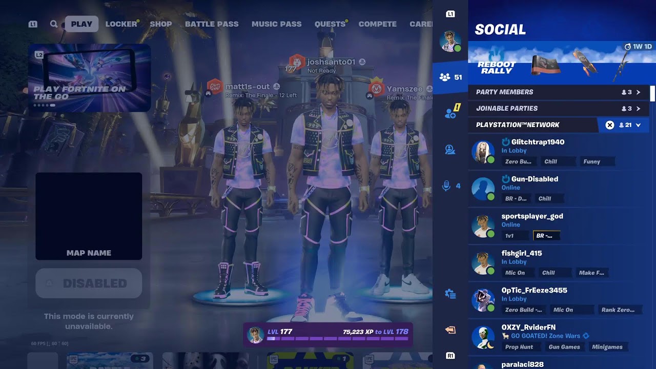 Fortnite juice wrld live event right now before chapter 6 - YouTube