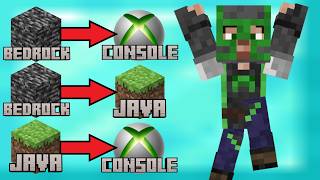 I Made BEDROCK look like CONSOLE and JAVA! And made JAVA look like CONSOLE!