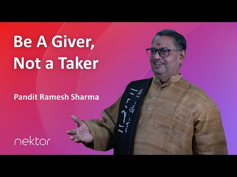Be A Giver Not A Taker