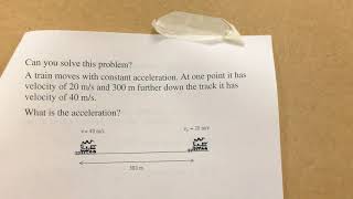 Analyzing and solving physics kinematic story problems (one dimensional)