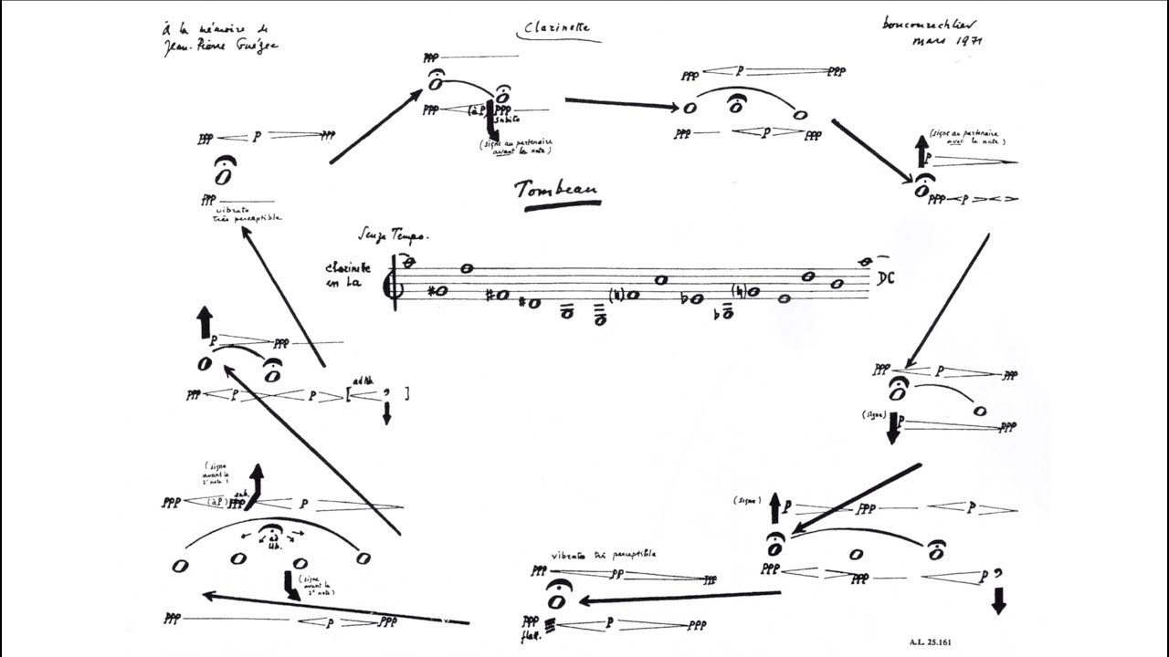 Tombeau - Boucourechliev (version for clarinet and percussion)
