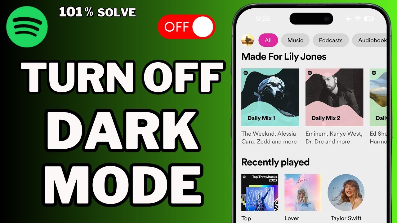 How To Turn Off Dark Mode On Spotify