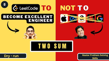 Two Sum | Dry Run | Leetcode 1 | Progression90