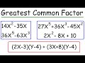 How To Factor The Greatest Common Factor In a Polynomial | Algebra