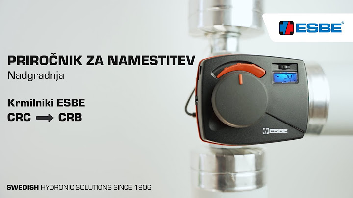 Nadgradite svoj krmilnik ESBE – CRC na CRB