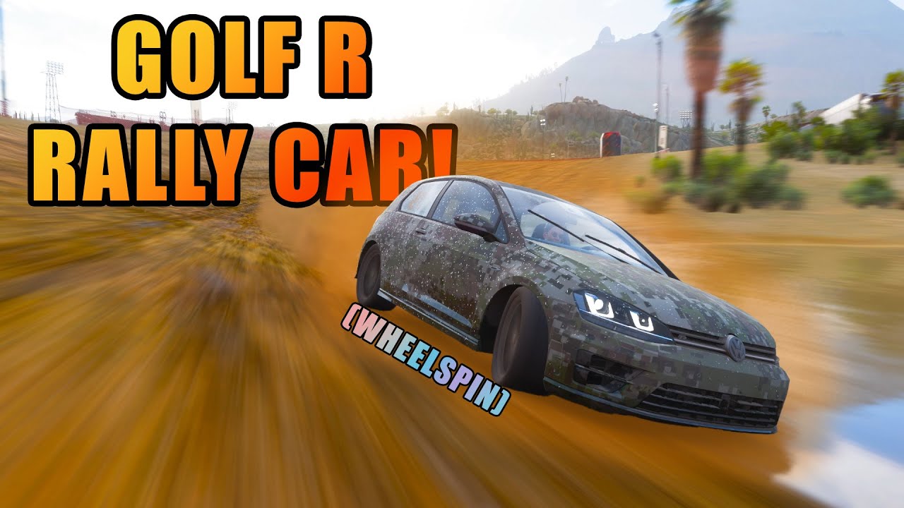 The Wheel spin Golf R Rally car! - YouTube