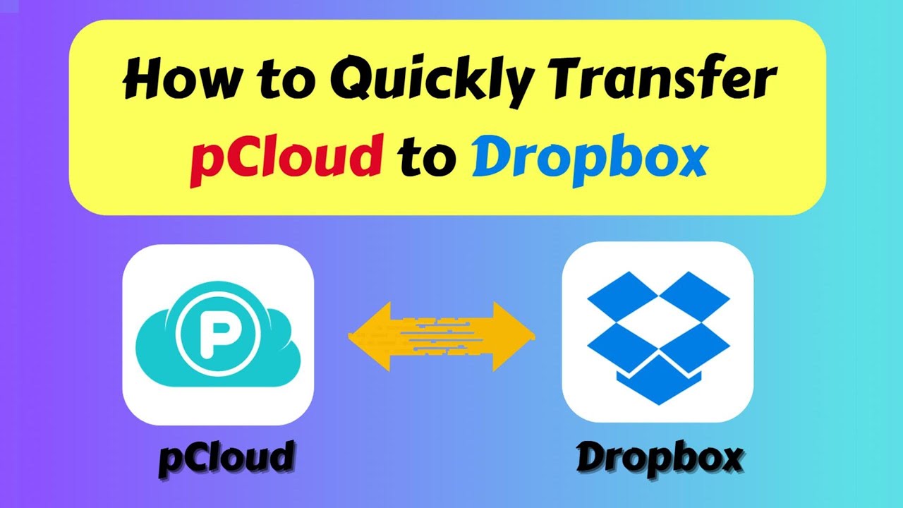 How to Quickly Transfer pCloud to Dropbox - YouTube