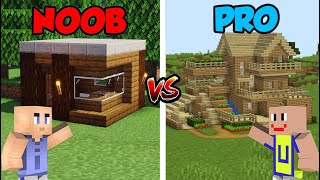 MINECRAFT NOOB VS PRO: RUMAH KOK KAYU?!