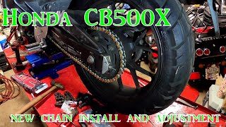 2013 CB500X Chain Replacement and Adjustment