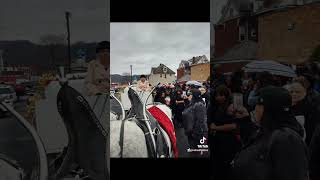 Horse Drawn Funeral Carriage in McKeesport, Pa