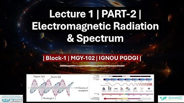 Lecture 1 | Part -2 | Electromagnetic Radiation and Spectrum | RS |  Block-1 | MGY-102 | IGNOU PGDGI