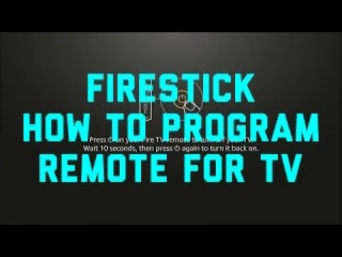 How to Program Firestick Remote for TV