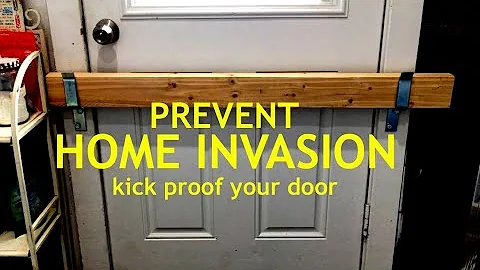 Burglar Proof - Secure Your Door - Barricade Prevents Home Invasion - Parts List Included