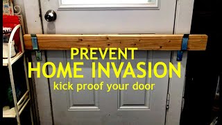 Burglar Proof  Secure Your Door  Barricade Prevents Home Invasion  Parts List Included