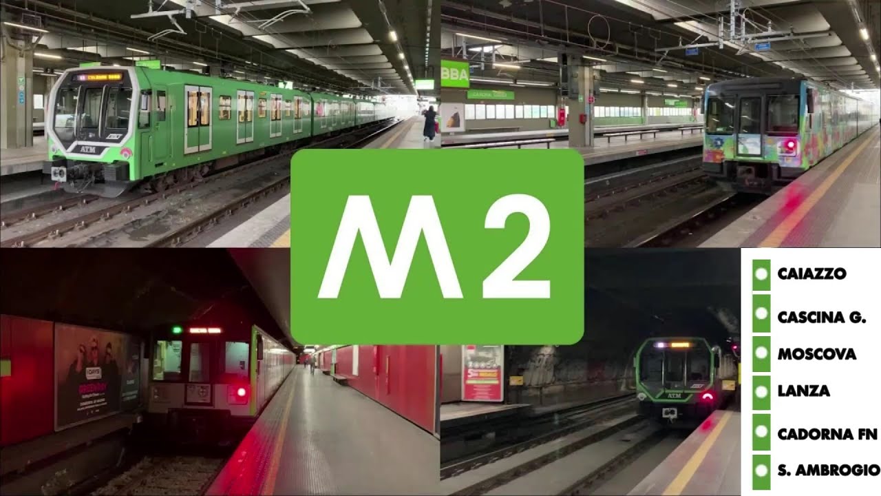 Viaggio in 6 stazioni della M2 di Milano!