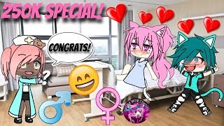 Angela's Life 1 2 GACHA LIFE Love Story|250K Special Baby Reveal Video!