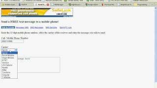 How to send free text messages online to a mobile cell phone from your computer!