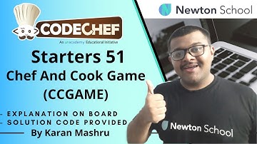 Codechef Starters 51 | Chef And Cook Game (CCGAME) Solution | In Hindi | Explanation + Code |