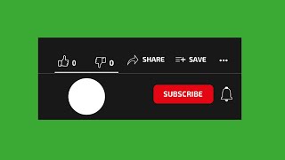 Subscribe Button And Bell Animation With Mouse Click Sound Effect | FREE