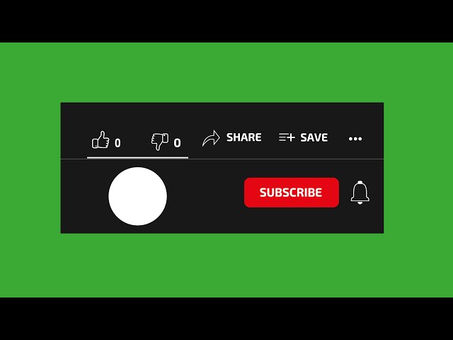 Subscribe Button And Bell Animation With Mouse Click Sound Effect | FREE class=