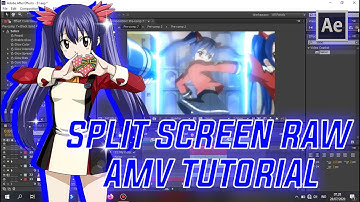 SPLIT SCREEN RAW/DADDY TUTORIAL AMV - AFTER EFFECT