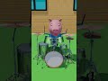 Future Drum King Is Here!!  #peppapig #animation #drums #music #funny  #cartoon #funnyanimation #pig