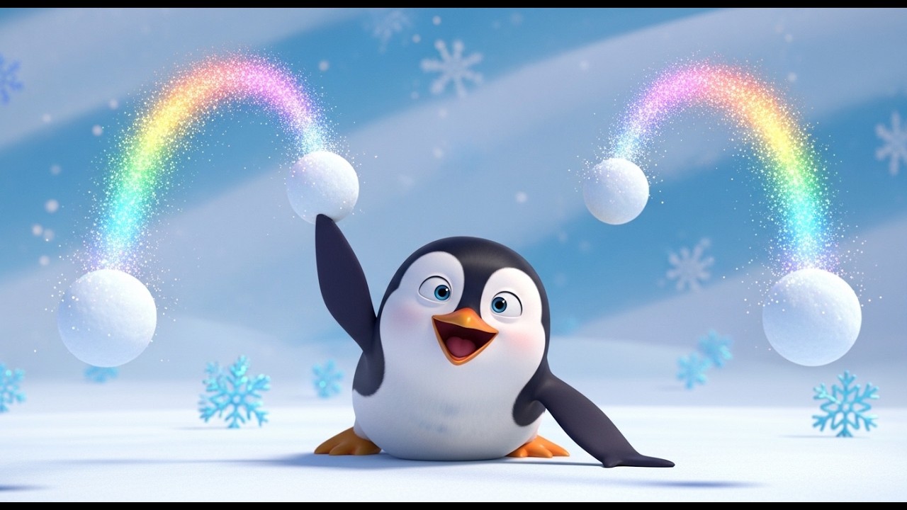 Penny Penguin’s Snowy Day Song | Winter Animals Nursery Rhyme for Kids ...